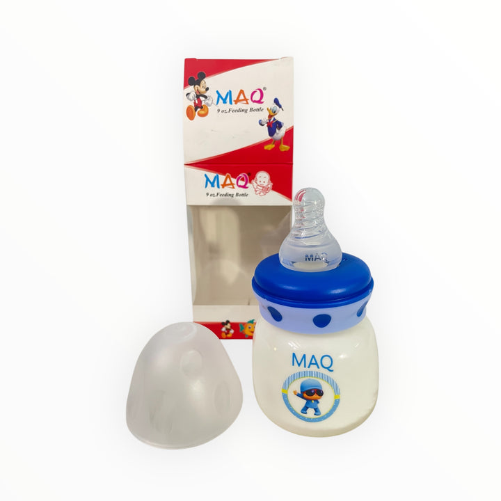2oz opaque baby feeder bottle with soft nipple for newborns and small feedings.
