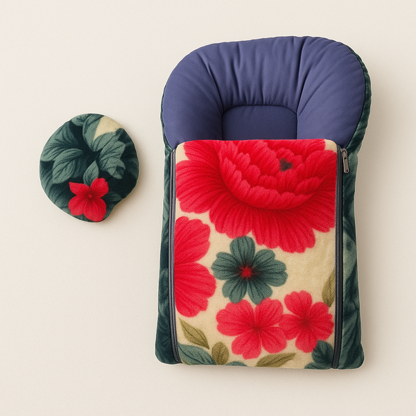 Baby Blanket Carry Nest 2-in-1 Multi Color – Soft Cozy Portable Newborn Sleeping Nest in Pakistan