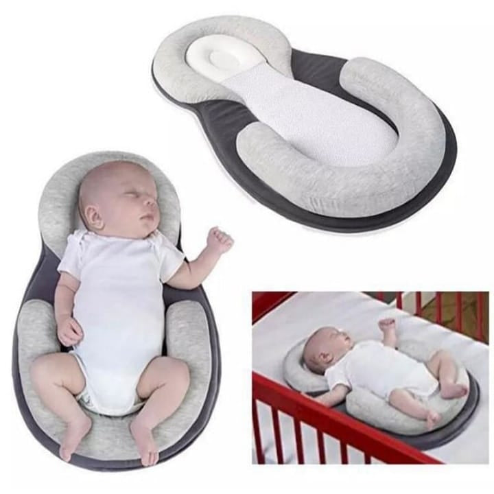 Newborn Baby Head Shape Pillow - Portable And Comfortable Mattress