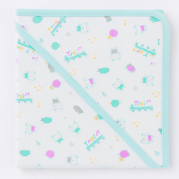 Baby hooded wrapping sheet baby wrap made with soft interlock fabric