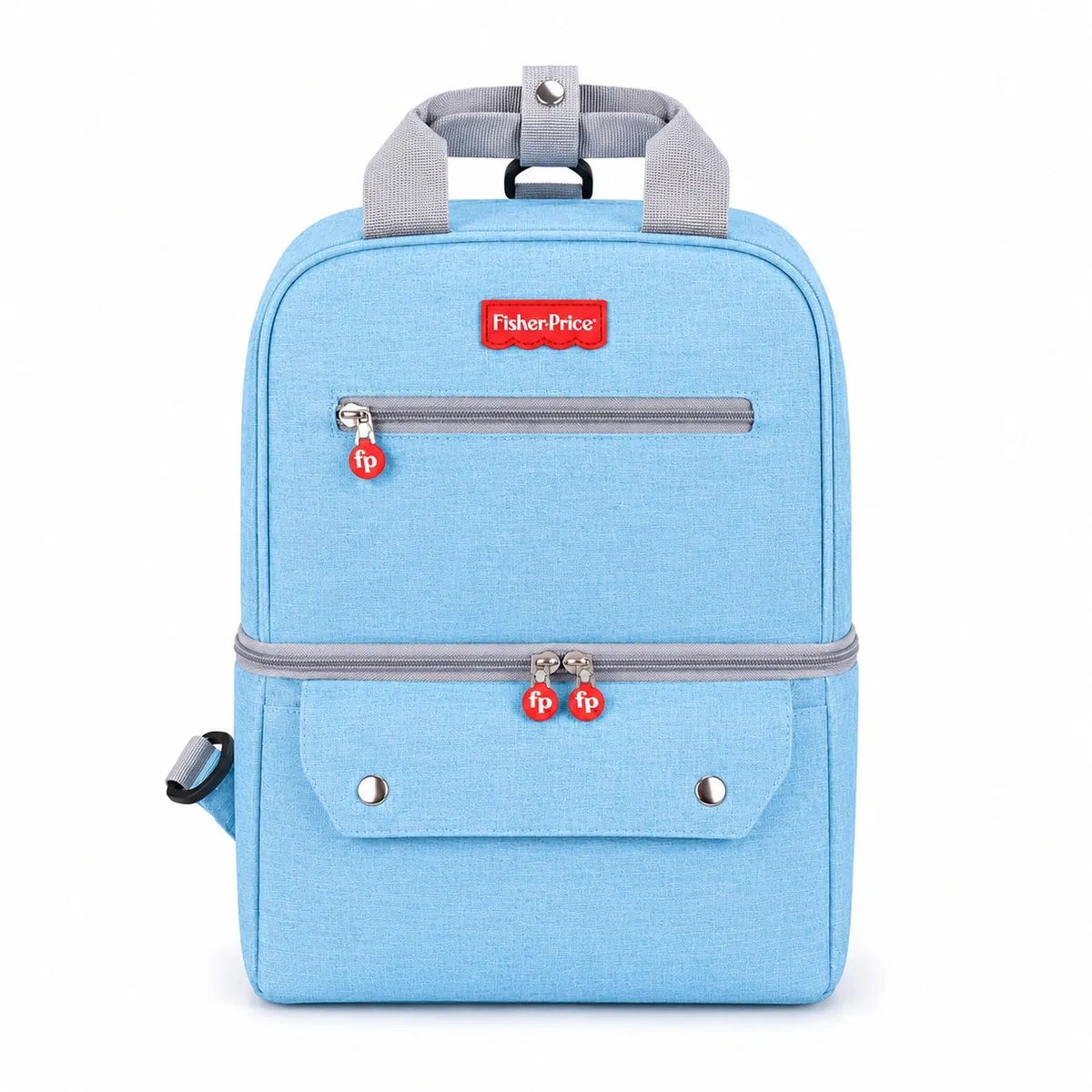 Fisher Price Baby Diaper Bag Backpack Light Blue Front View in Pakistan