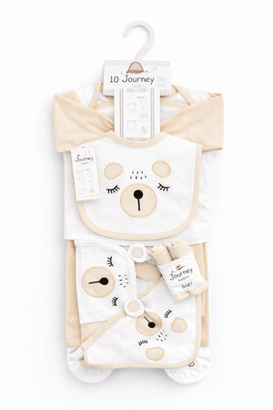 10 piece baby starter set 0-3 months bear design Pakistan