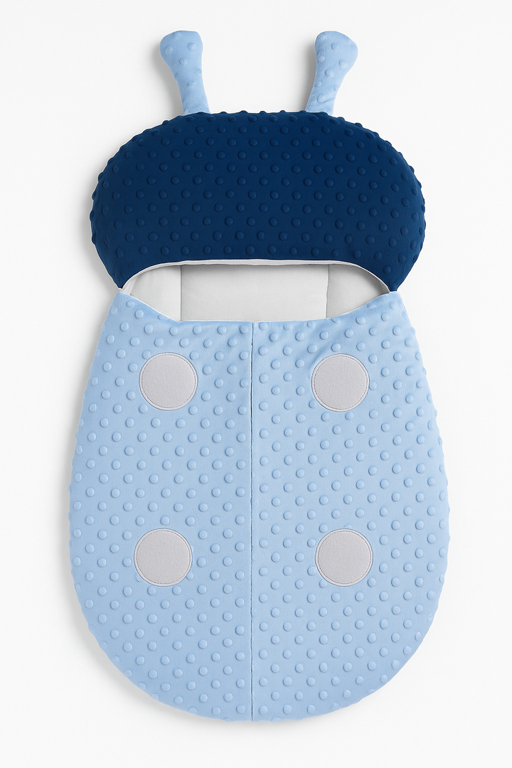 Baby Carry Nest Ladybug Design – Poppy Seeds Velvet Soft Dual Zip Newborn Sleeping Nest in Pakistan