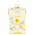 Yellow baby elephant design 13-piece newborn cotton starter set with clothing and accessories