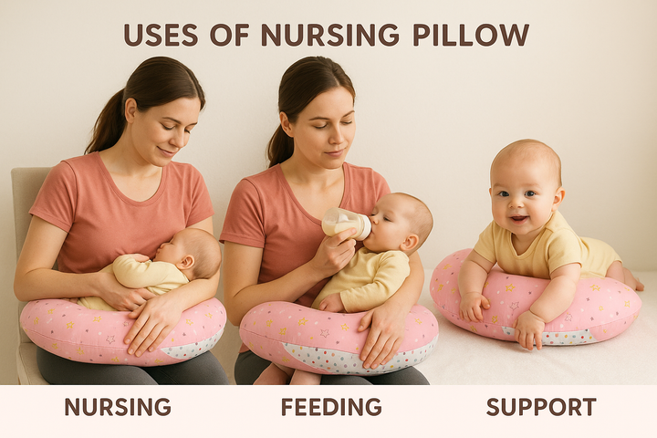 Baby Nursing Pillow – Ergonomic Support Cushion for Breastfeeding & Bottle Feeding – Buy Online in Pakistan at BabifyStore.pk
