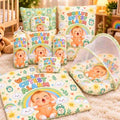 8-Piece Baby Bedding Set with Mosquito Net and Carry Nest World’s Cutest Alarm Print in Pakistan