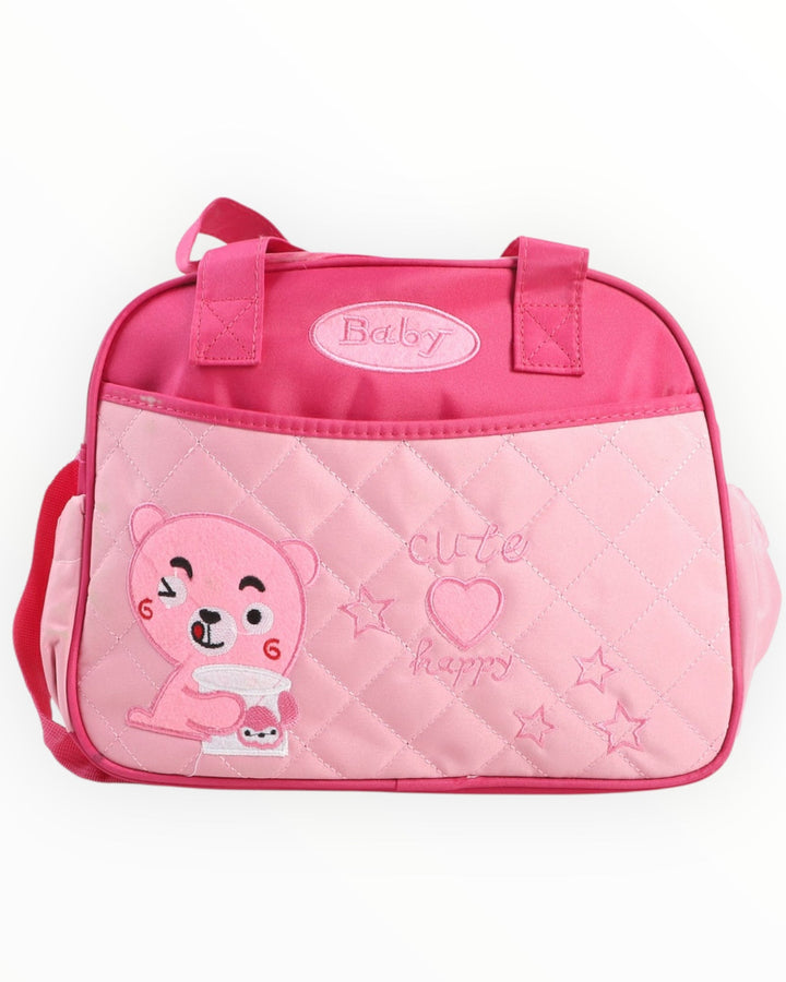 Mother Travel Baby Diaper Bag in Blue, Pink, and Grey – Compact, Durable, and Stylish