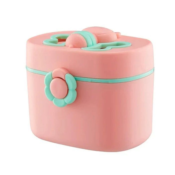 Flower-shaped 600ml milk powder container, BPA-free and portable