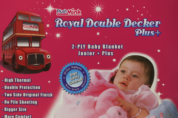 Royal Double Decker 2-PLY Baby Blanket Junior Plus extra warm 90×110 cm