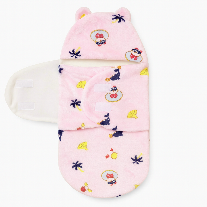 Winter Baby Swaddle Wrap Fleece Fabric – Pink / Blue / Yellow – Babify Store