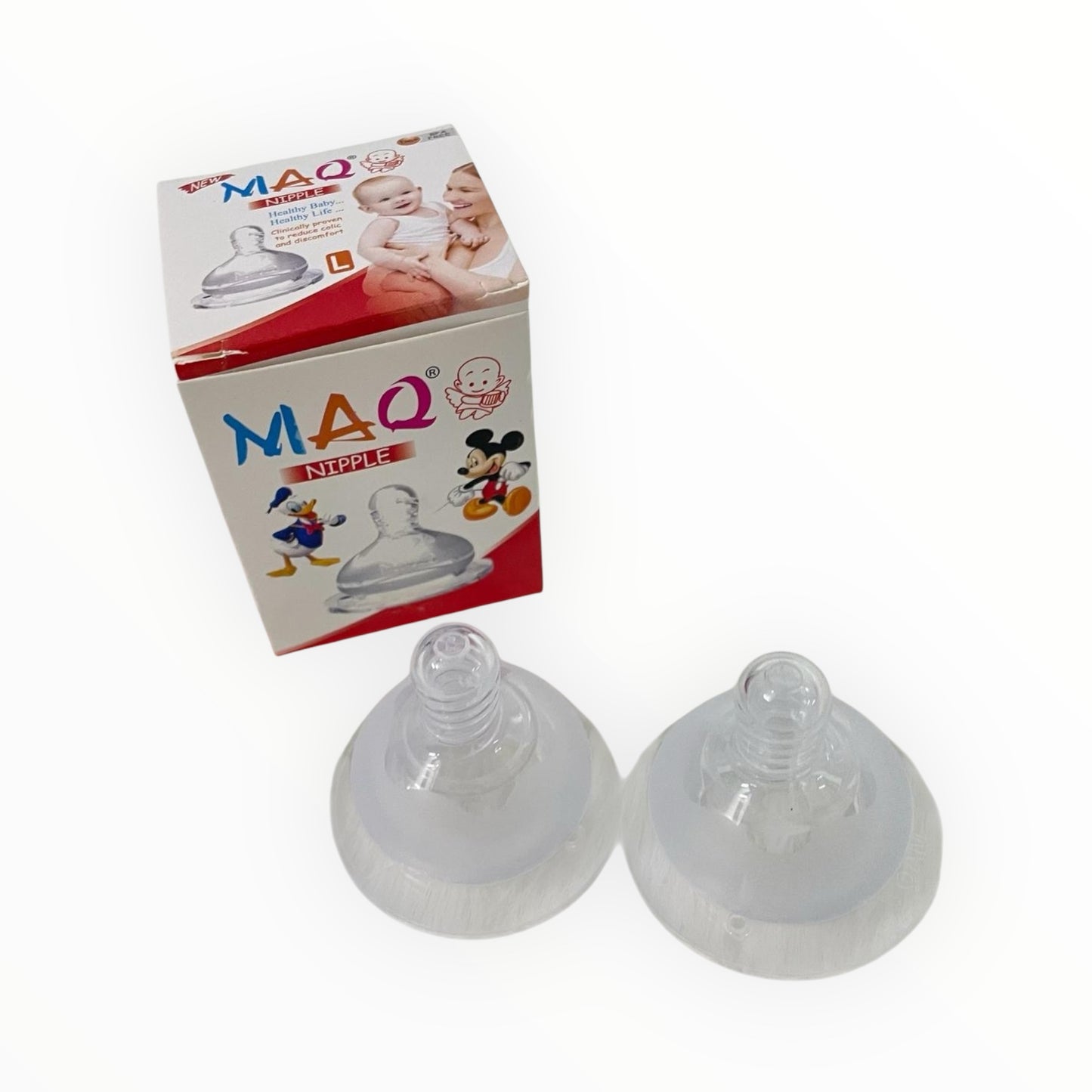 Pack Of 2 Baby Wide Neck Feeder Nipples