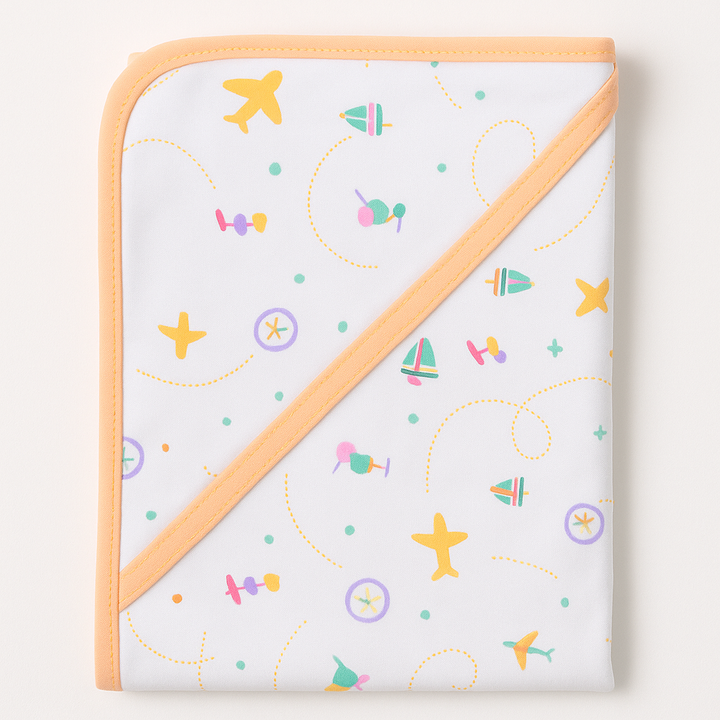 Premium cotton baby wrapping sheet for newborns 30x29 inches – soft, breathable, and stretchable swaddle 