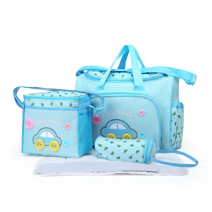 Baby Travel Organizer 4 Pcs Bag Set – Sky Blue | Babify Store