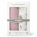 Pack of 2 Organic Cotton Muslin Baby Wrapping Sheets 120x120 cm for 0 to 6 Months