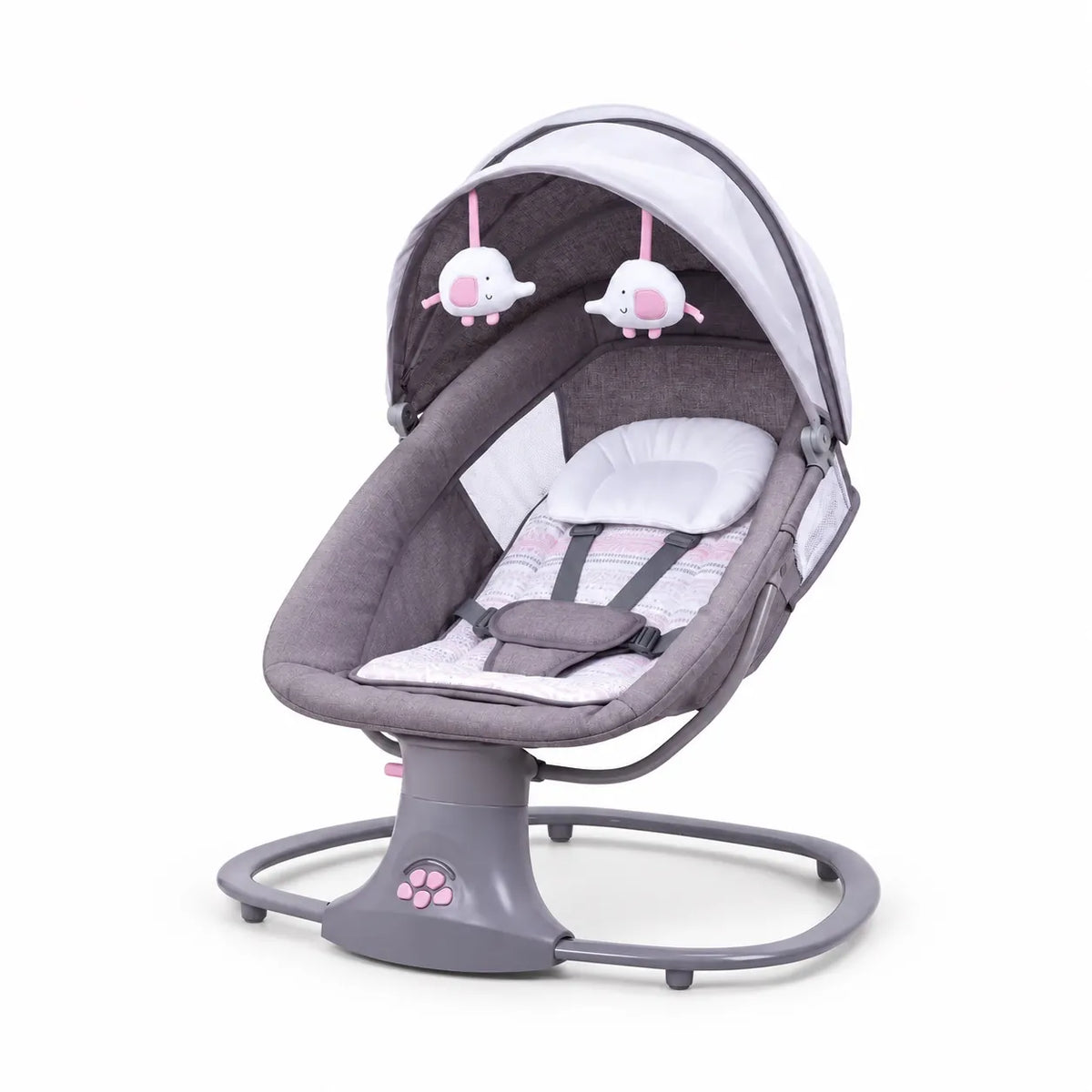 Mastela Multi-Functional Baby Swing & Bassinet Pink 3/4 View