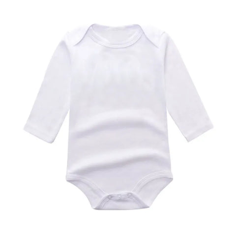 Pack of 3 Baby Bodysuits / Rompers - Full Sleeves White