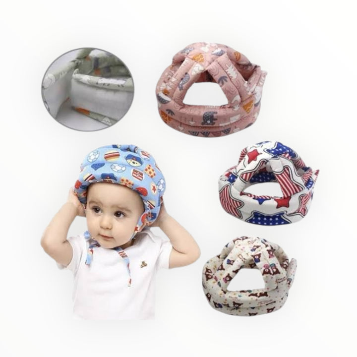 Baby Head Protector - Soft, protective helmet for preventing head injuries during falls, crawling, and playing.