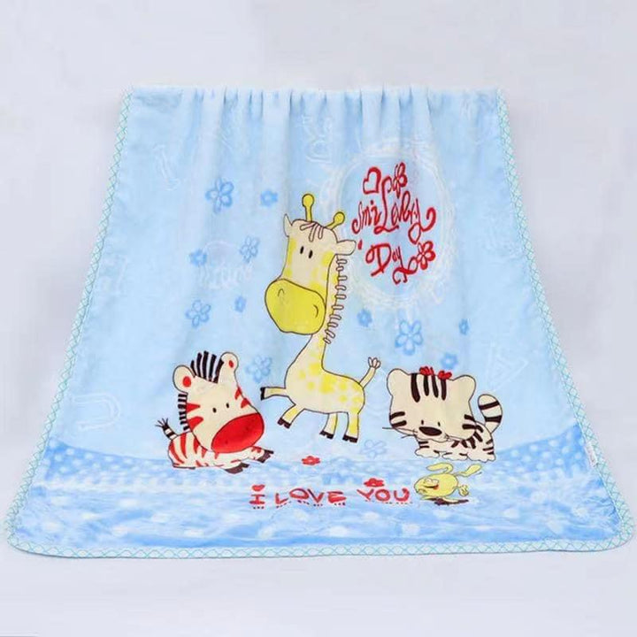 Plush double-layer kids character blanket for warmth and comfort. Perfect for cribs, toddler beds, and travel. Soft, gentle fabric for ages 0-5 years.