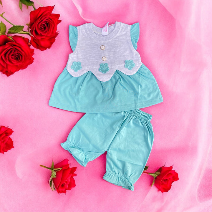 Soft cotton baby t-shirt and Short set, perfect for newborn comfort.
