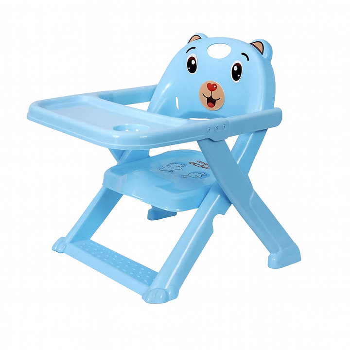 Baby folding booster dining chair with bear design for feeding