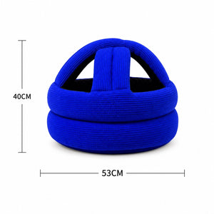 Baby head safety helmet size details and adjustable fit design