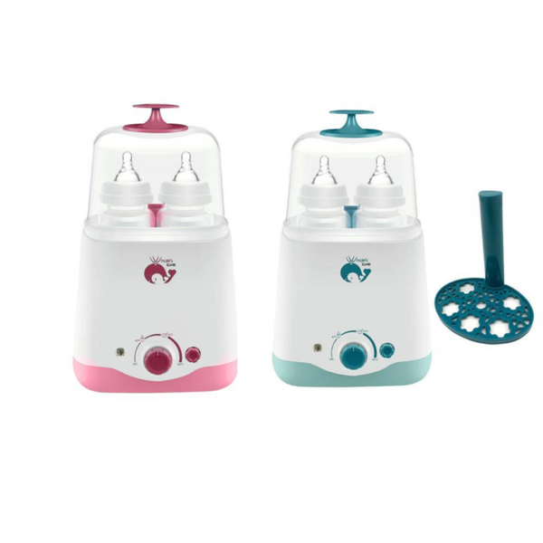 Bottle Warmer & Sterilizer with dual-bottle capacity, smart temperature control, and auto shut-off for safe and efficient heating.