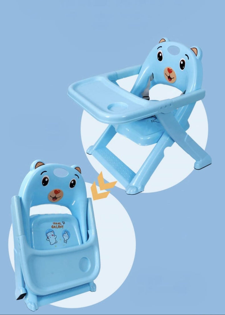 Baby folding booster dining chair with bear design for feeding