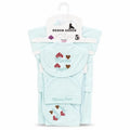Baby blue 5 Pcs Mama Papa baby starter set in soft interlock for newborn 0–3 months