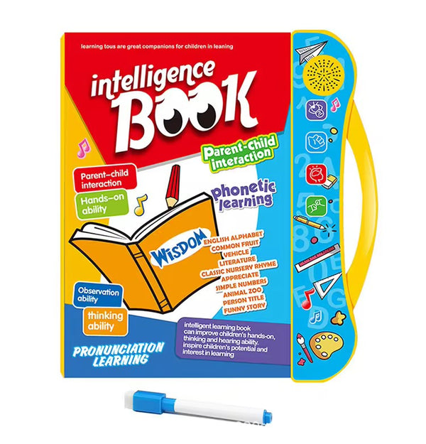 Intelligence Book for Kids with sound, alphabets, animals, and learning games
