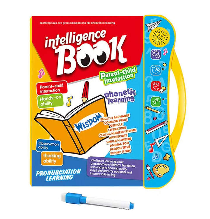 Intelligence Book for Kids with sound, alphabets, animals, and learning games