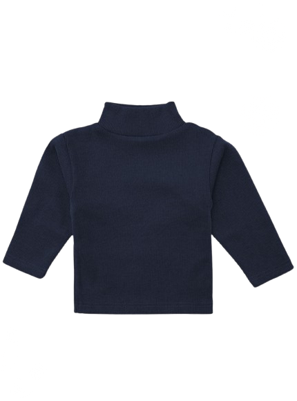 Warm and stylish kids' high neck top with a snug-fitting neckline, perfect for layering or wearing alone in chilly weather.