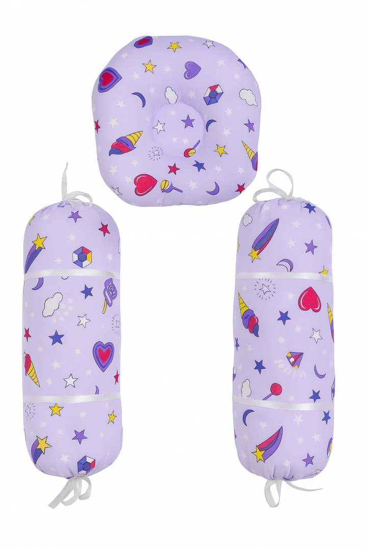 Baby Pillow & Bolster Set – Soft Breathable Fabric with Head Support for Newborns in Pakistan