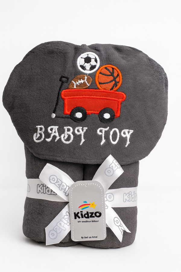 Baby hooded character bath towel 30x33 inches soft absorbent for newborns