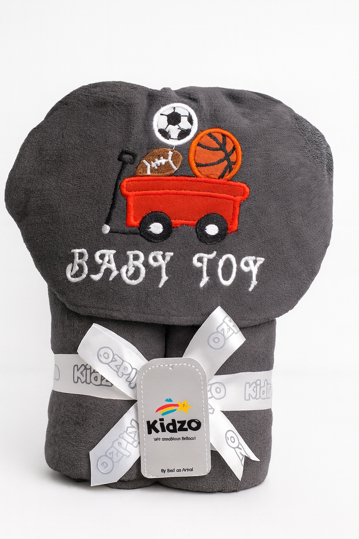 Baby hooded character bath towel 30x33 inches soft absorbent for newborns