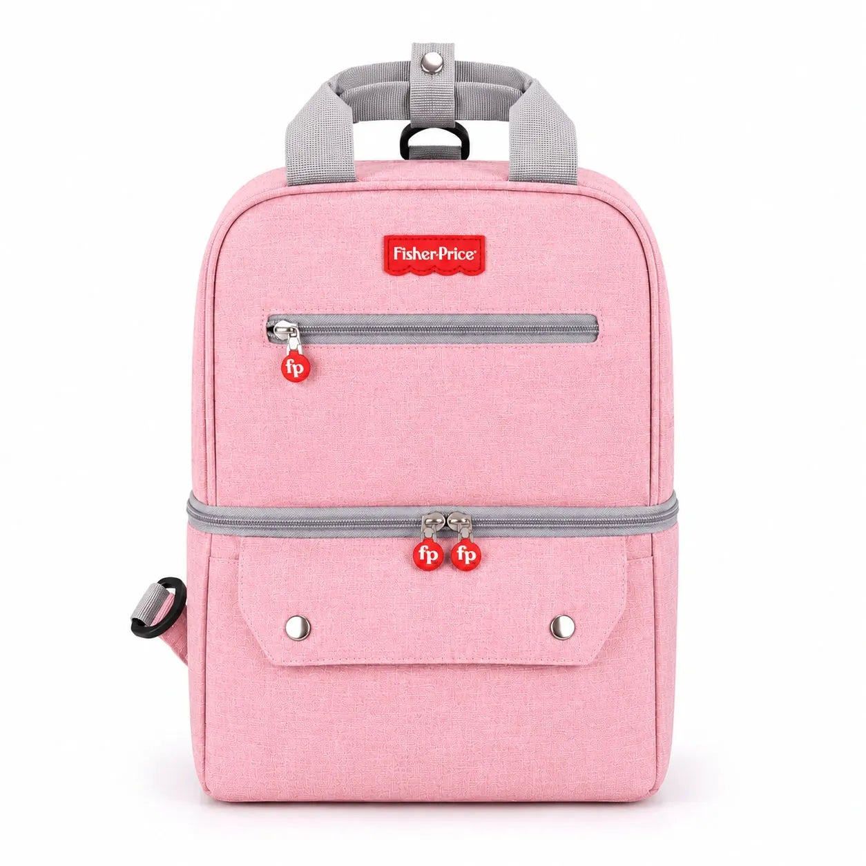 Fisher Price Baby Diaper Bag Backpack Pink Front View in Pakistan