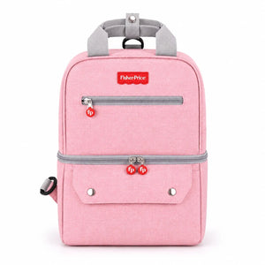 Fisher Price Baby Diaper Bag Backpack Pink Front View in Pakistan