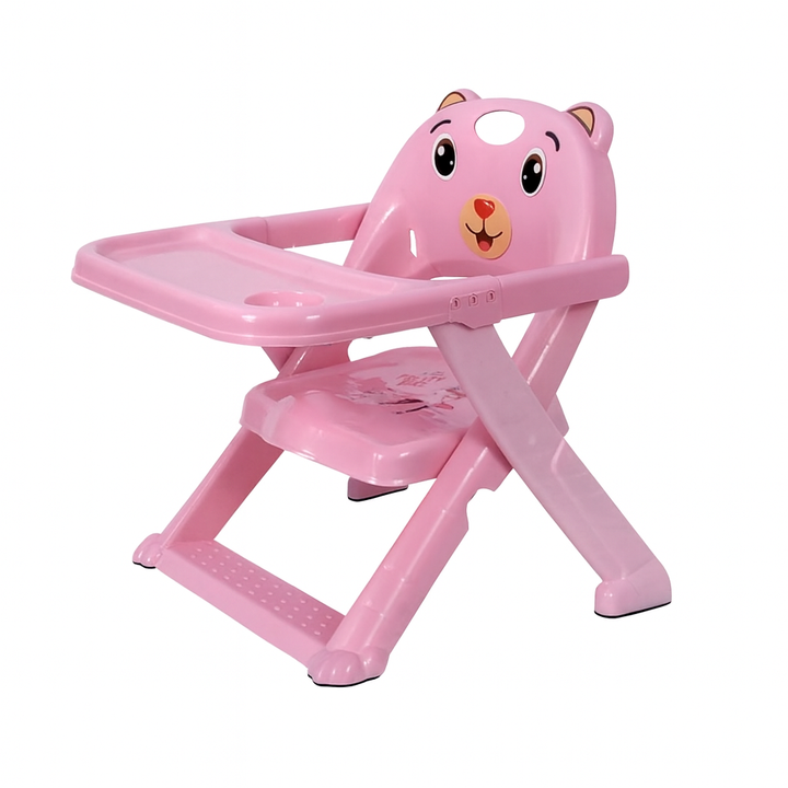 Baby folding booster dining chair with bear design for feeding