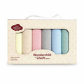 6 Pcs Soft Cotton Baby Wash Cloth Set – Assorted Colors