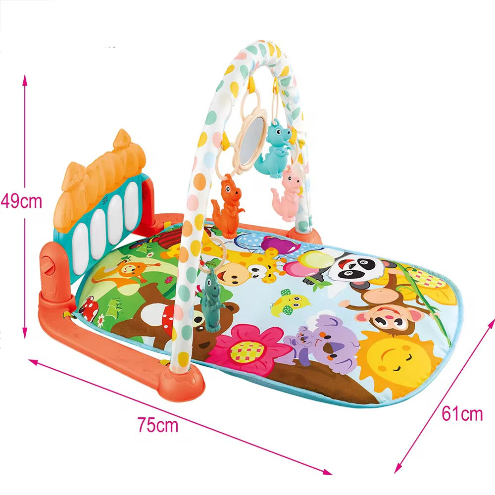 Baby Play Gym Piano 3 In 1 Fitness Rack Mat