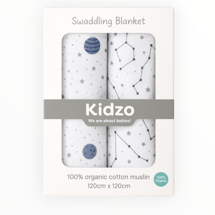 Extra Large Muslin Wrapping Sheets for Babies – 120x120 cm