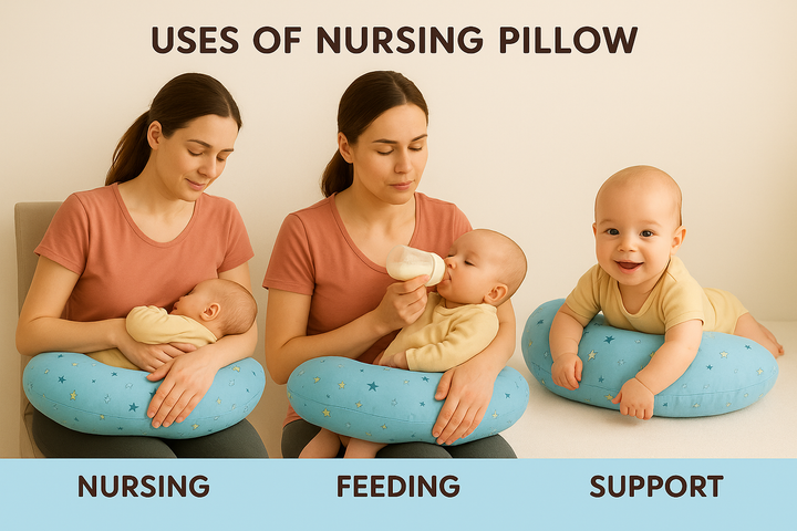 Baby Nursing Pillow – Ergonomic Support Cushion for Breastfeeding & Bottle Feeding – Buy Online in Pakistan at BabifyStore.pk