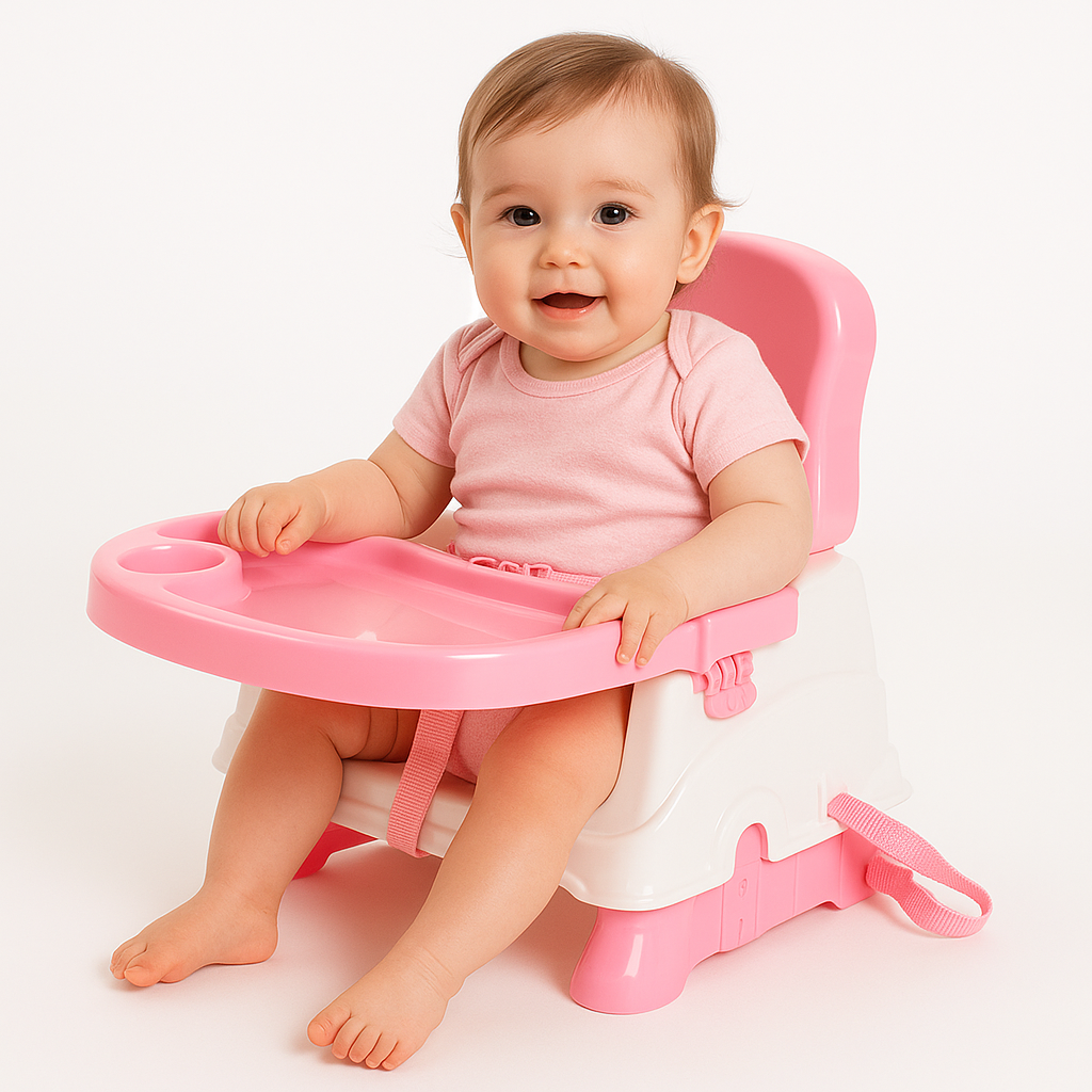 2-in-1 Foldable Baby Booster Seat & Dining Chair