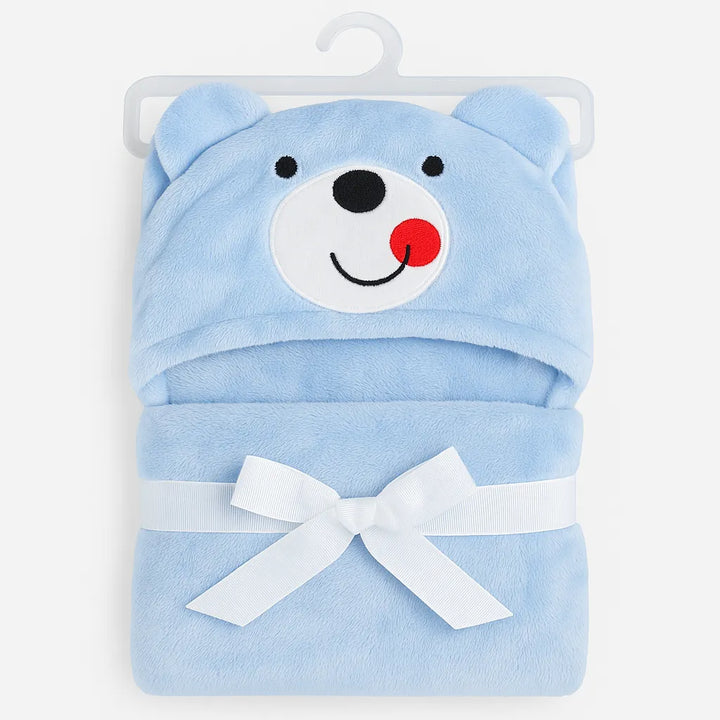 Baby hooded character wrapping sheet and plush fleece blanket for newborns online in Pakistan
