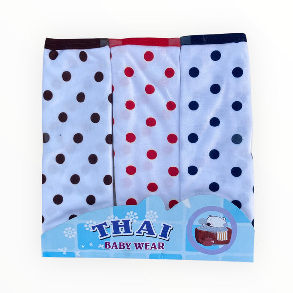 Soft, absorbent pack of 3 baby face towels in multicolored designs, perfect for newborn care and bath time.