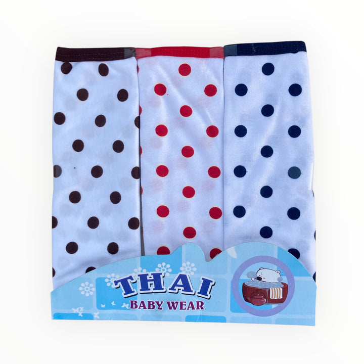 Soft, absorbent pack of 3 baby face towels in multicolored designs, perfect for newborn care and bath time.