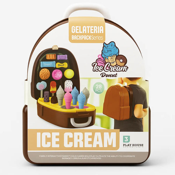 Ice Cream Backpack Playset 28 Pcs Toy Set for Kids – Babify Store