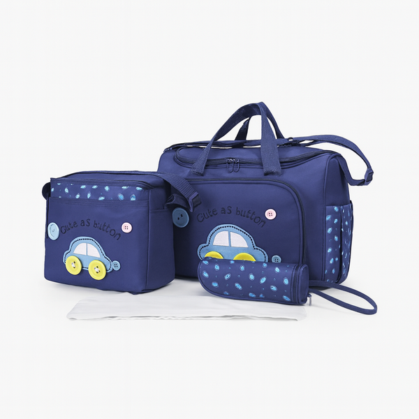 Baby Travel Organizer 4 Pcs Bag Set – Dark Blue | Babify Store