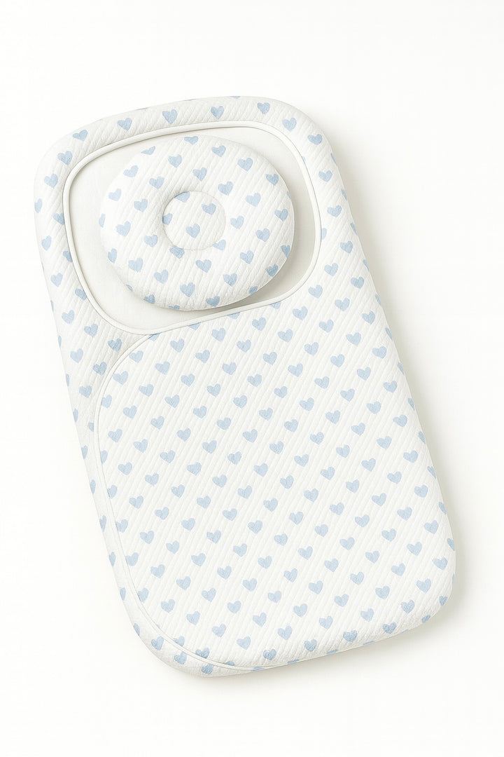 Baby Carry Nest with Strap Closure & Pillow – Soft Heart Design Newborn Sleeping Nest in Pakistan
