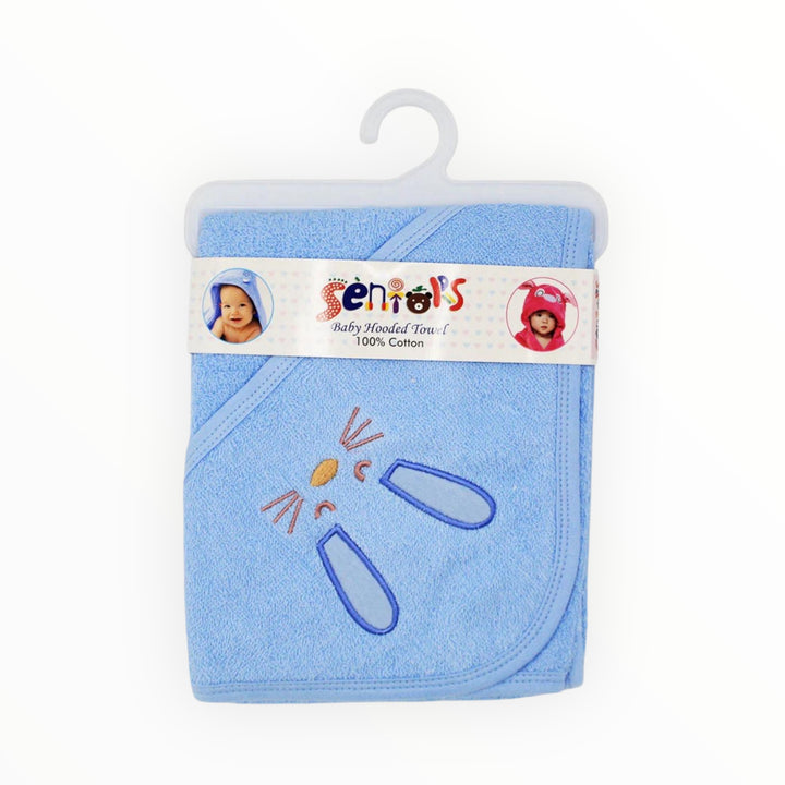 Soft, absorbent hooded baby bath towel for warmth and comfort after bath time. Ideal for infants and toddlers (0-2 years).
