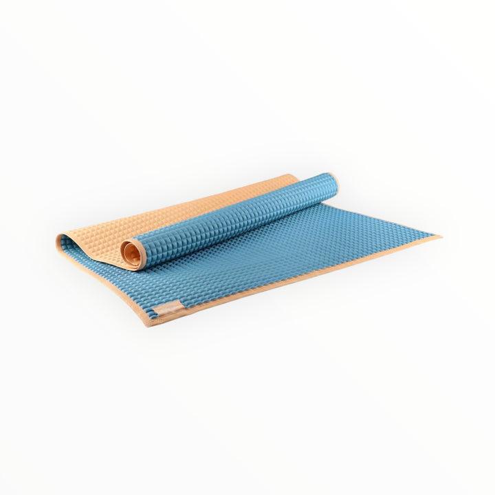 Soft and breathable baby sleeping mat with air-filled bubbles, waterproof surface, and compact design. Perfect for travel, baby massages, and everyday use.